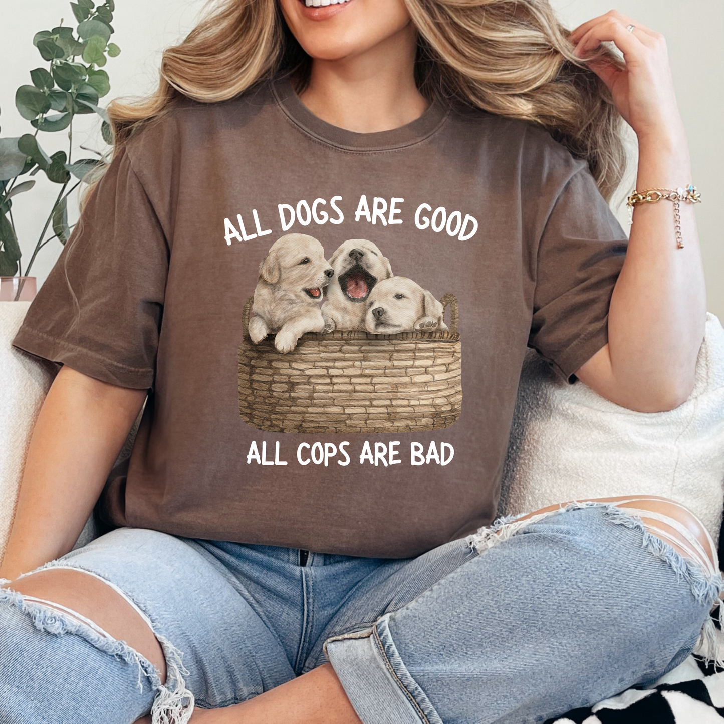 All dogs are good, ACAB Unisex Tshirt