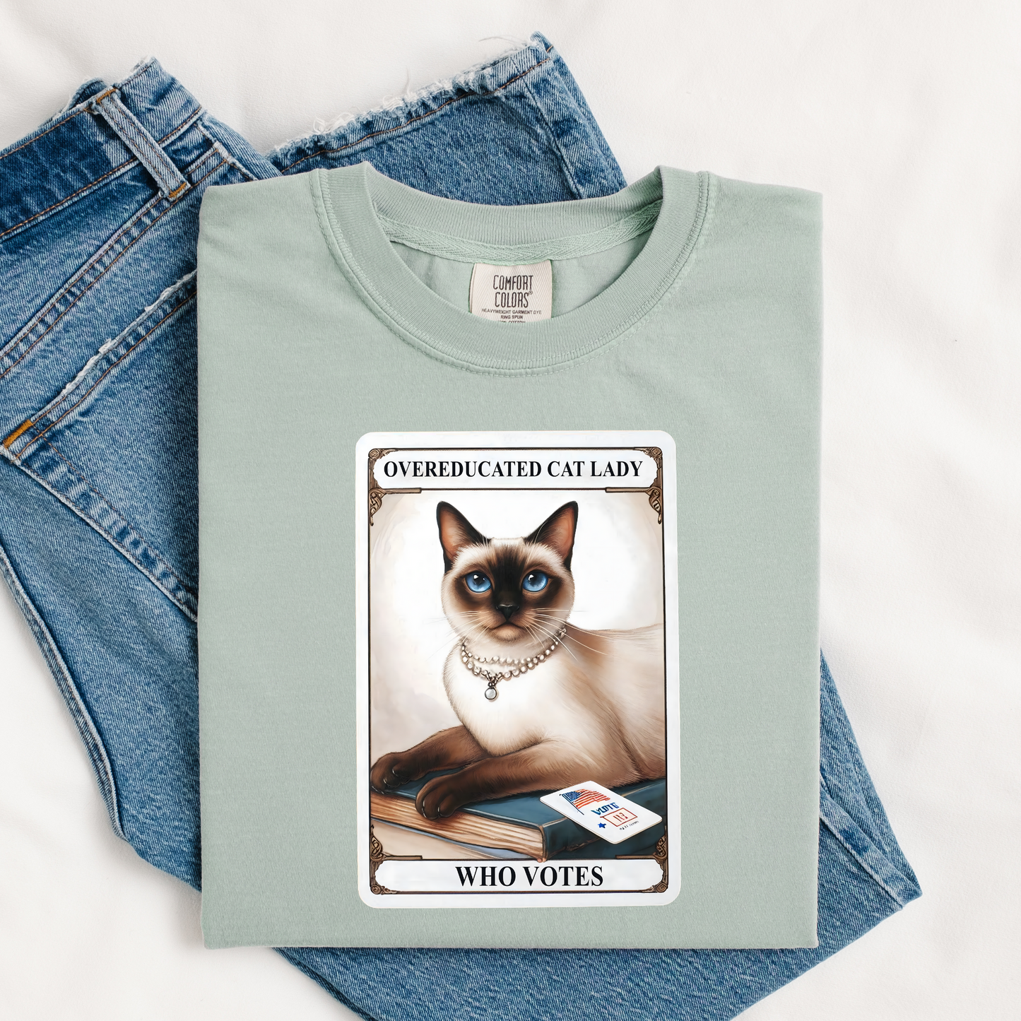 Educated Cat Lady Who Votes Tshirt