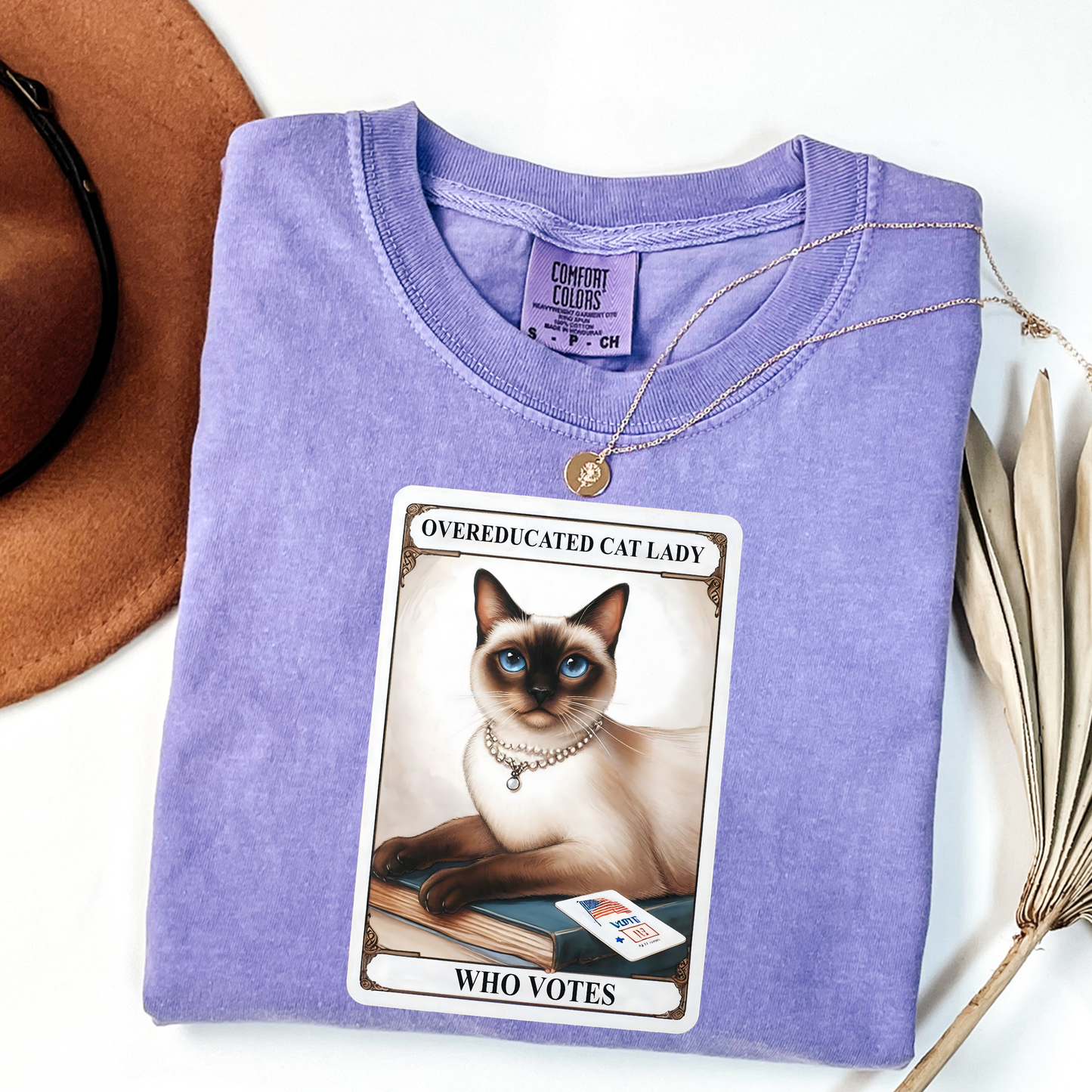 Educated Cat Lady Who Votes Tshirt