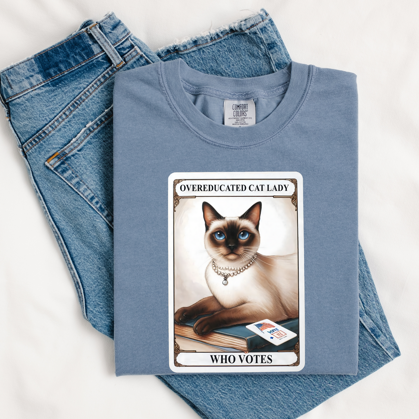 Educated Cat Lady Who Votes Tshirt
