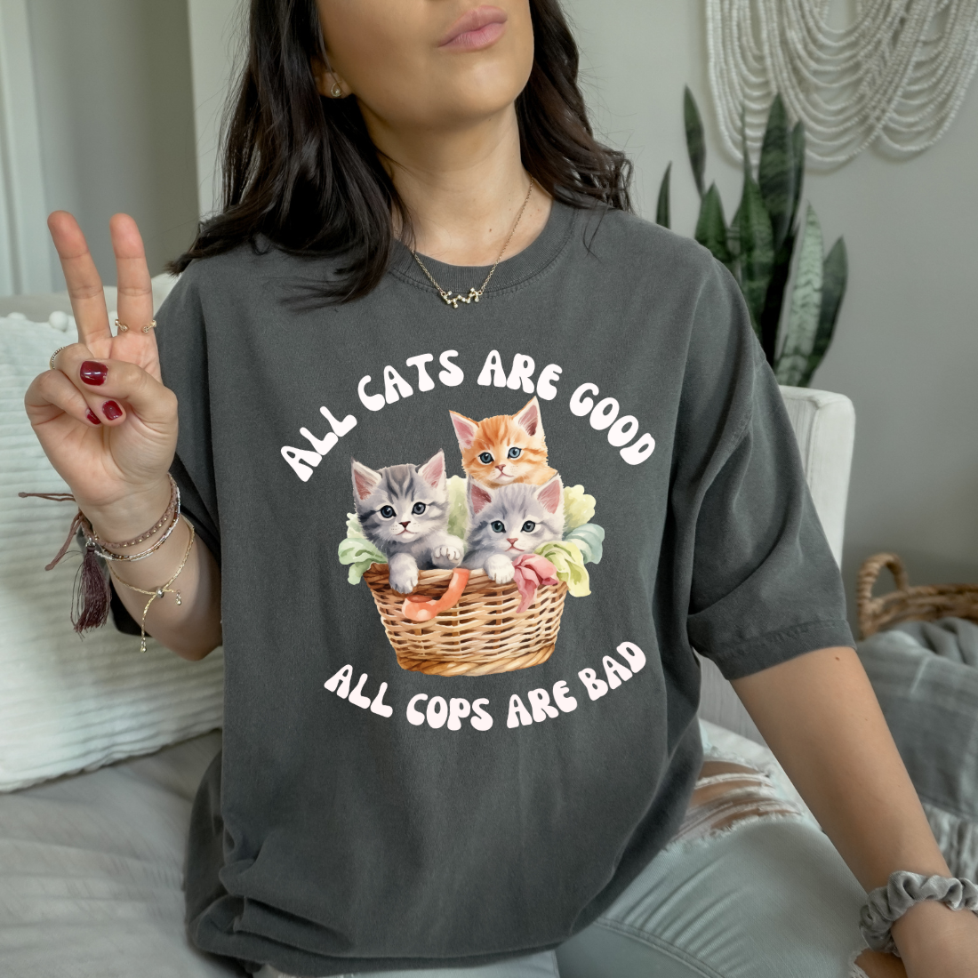 All cats are good, ACAB Unisex Tshirt