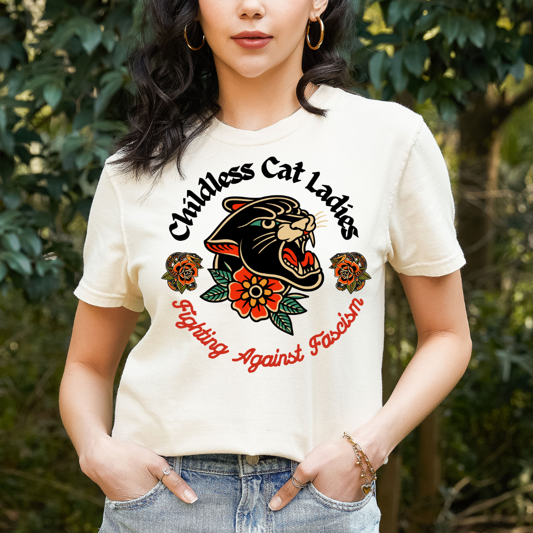 Cat Ladies Against Fascism Tshirt