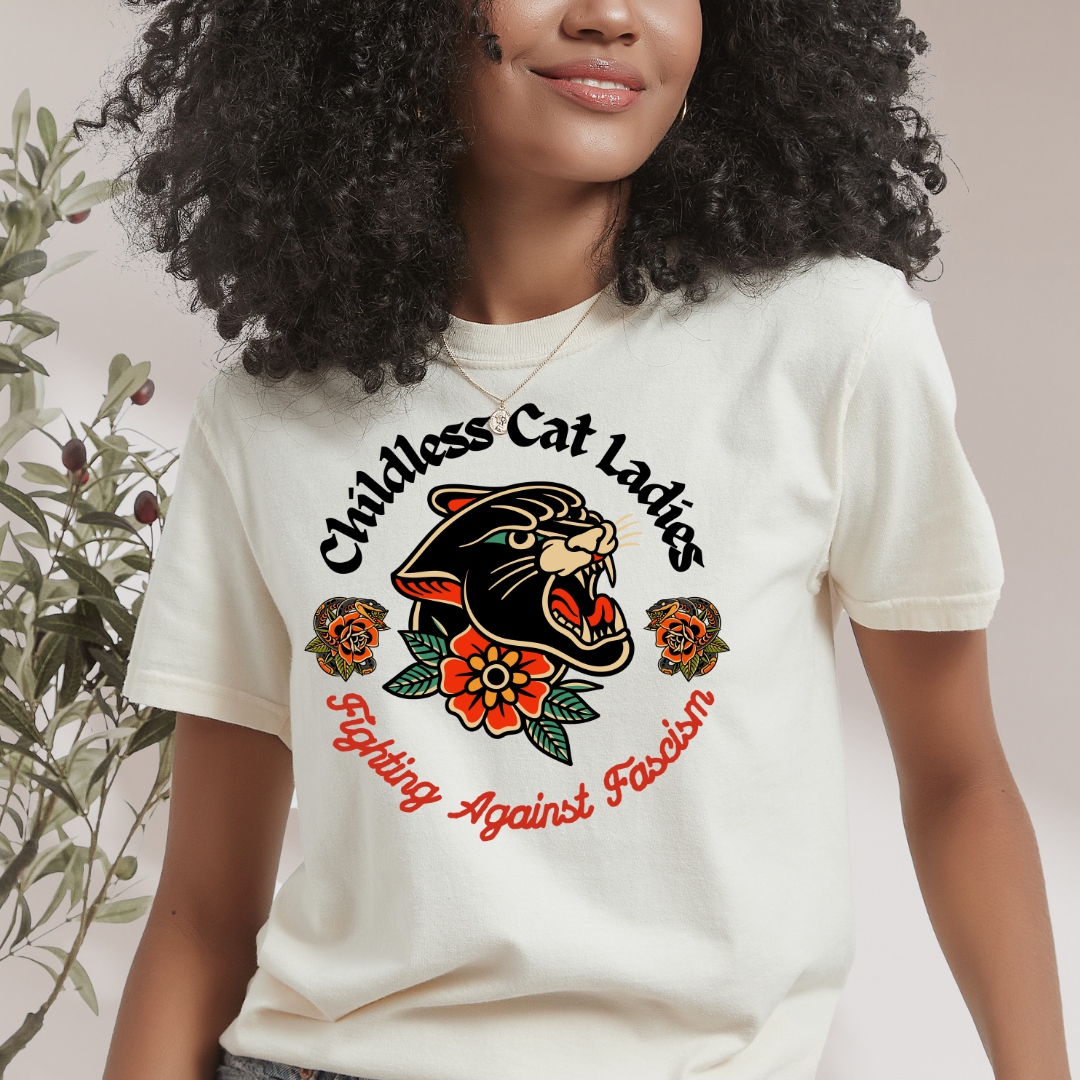 Cat Ladies Against Fascism Tshirt