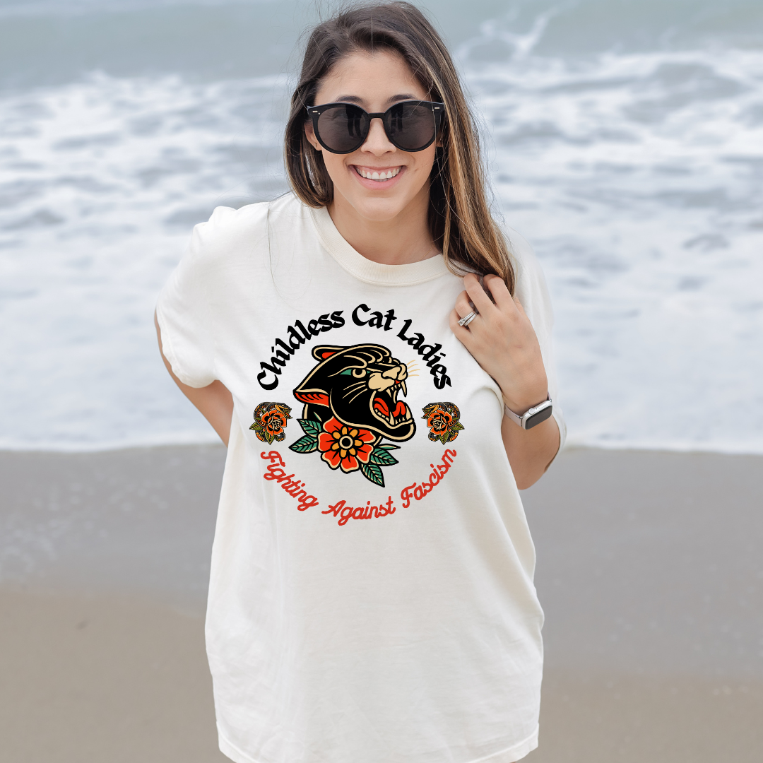 Cat Ladies Against Fascism Tshirt