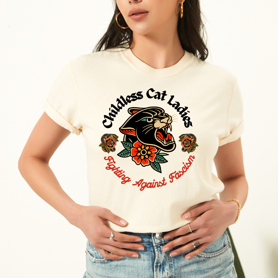 Cat Ladies Against Fascism Tshirt