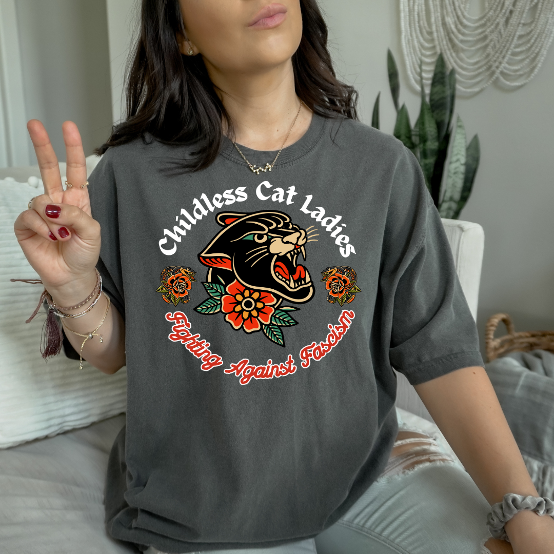 Cat Ladies Against Fascism Tshirt