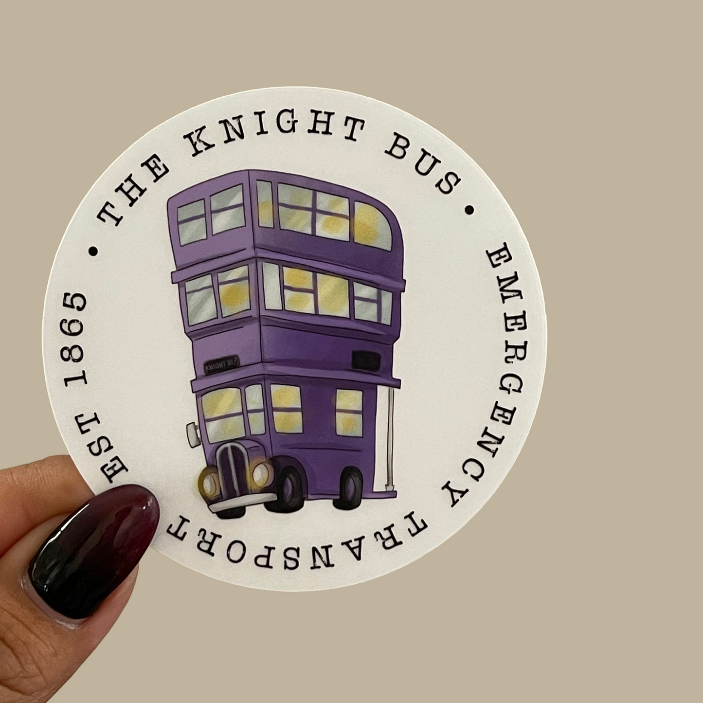 The Knight Bus Clear Sticker