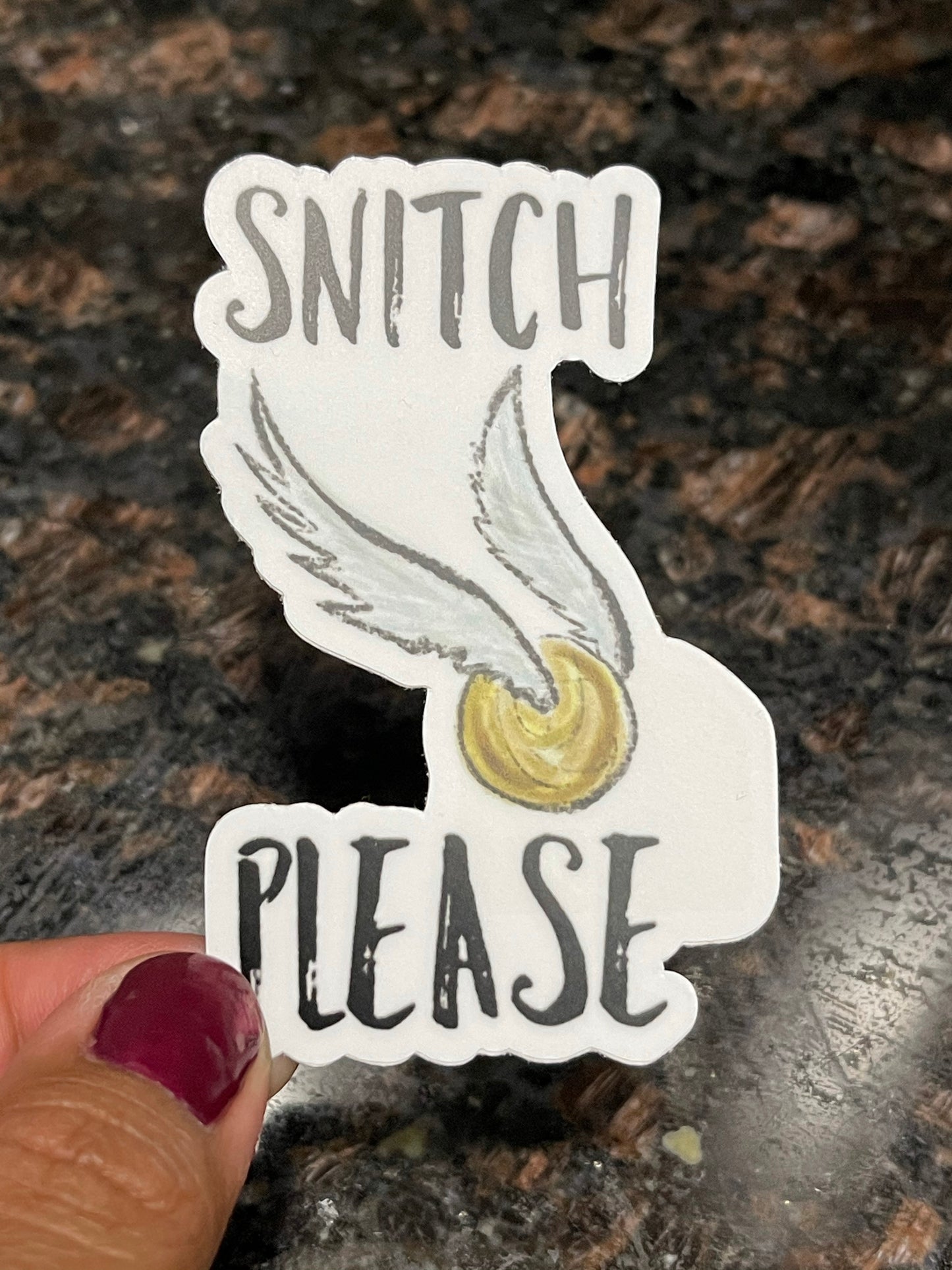 Snitch Please Sticker
